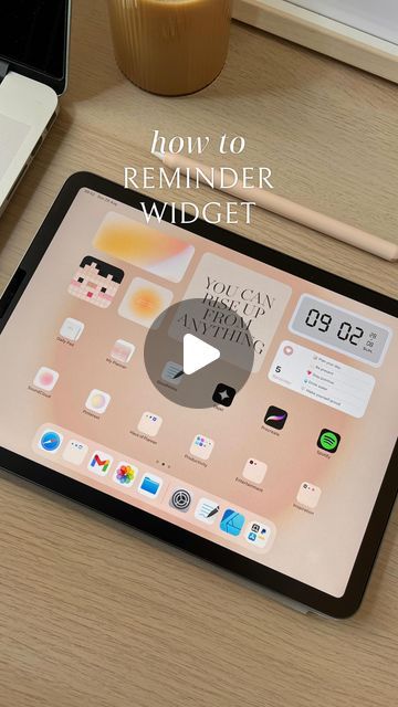 53K likes, 126 comments - hausofplanner on August 28, 2022: "Aesthetic reminders widget!📱✨ This is the most highly requested video on how to make the reminders widget on iPad homescreen. I'm using Reminders app to create a list of reminders, notes or affirmations ,and simply add the widget to the homescreen!📱📝☁️😍💕 〰️ #reminders #ipadaesthetic #homescreensetup #digitalplanning #digitalplanningideas #ipadplanner #ipadplanning #digitalsticker #paperlessplanning #goodnotes #goodnotes5 #goodn Iphone Reminder App Ideas, How To Add Widgets To Ipad, Asethic Ipad Homescreen, Ipad Homescreen Inspo Aesthetic, How To Decorate Ipad Homescreen, Reminder Widget Aesthetic, Ipad Organization Ideas, Apps For Widgets, How To Use Goodnotes On Ipad