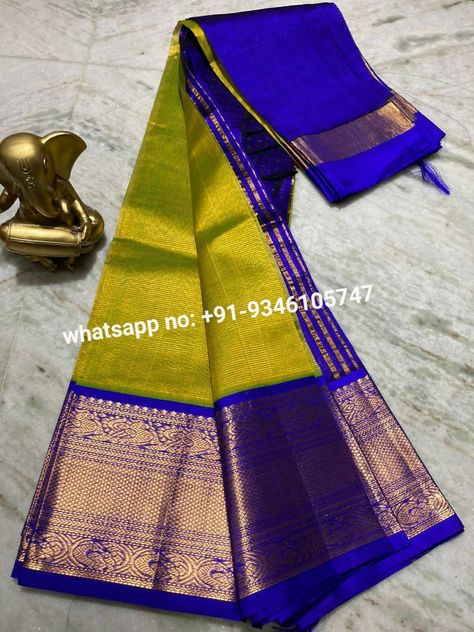 For bookings plz WhatsApp: 9346105747 #kuppadamsarees #ikkat #ikkatsarees #pochampallysarees #pattusarees #traditionalwear #uppadasilk #kuppadamsilk #weddingcollection #sicosarees #southindiansareee #sarees #kanchisarees #bridalsarees #lahengas #duppatas #kanchisarees Pattusarees Latest, Golden Blouse Designs, Saree Combination, Saree Colours, Mangalagiri Sarees, Saree Color Combinations, Bollywood Sarees Online, Bollywood Sarees, Sarees Pattu