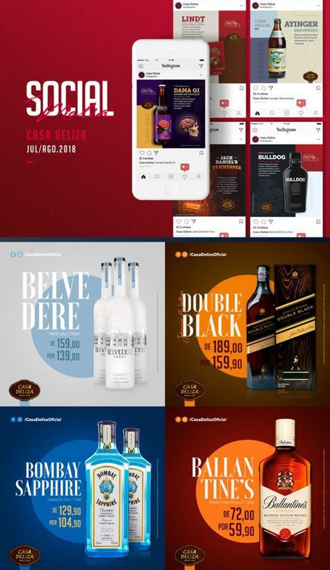 Alcohol Store, Instagram Grid Design, Ux App Design, Alcholic Drinks, Liquor Shop, Store Ads, Instagram Grid, Alcohol Bottles, Social Media Promotion