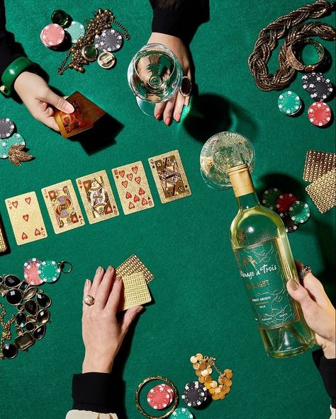 MUSE INSPO / #aesthetic 90s Casino Aesthetic, Ladies Poker Night, Monopoly Photoshoot, Gambling Aesthetic Vintage, Irish Photoshoot, Lady Luck Aesthetic, Lucky Charm Aesthetic, Poker Night Aesthetic, Women Gambling