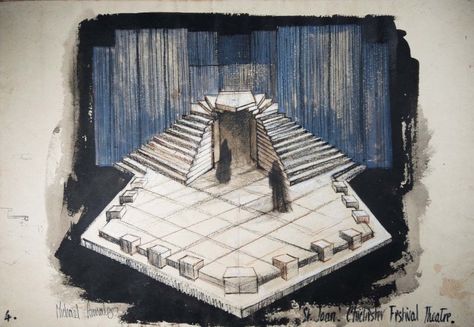 Scenic Design Sketch, London Southbank, Catwalk Design, Theatre Ideas, Concert Stage Design, Set Design Theatre, Stage Set Design, Theatre Design, Set Designs