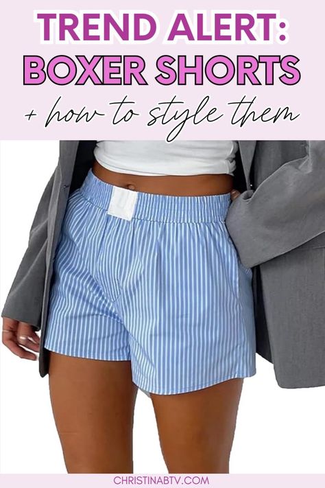 Discover How to Style Boxer Shorts Outfit Ideas for Women with our latest blog post. Learn How to Wear these versatile pieces to create chic and comfortable looks. Stay on top of Current Fashion Trends by incorporating Boxer Shorts Outfit ideas into your wardrobe. Perfect for any casual occasion, these styling tips will keep you looking stylish and confident. Boxer Shorts Outfit, Shorts Outfit Ideas, The It Girls, Winter Wedding Guest Dress, Millennials Fashion, Pumpkin Patch Outfit, Matching Sets Outfit, Outfit Ideas For Women, Practice Outfits