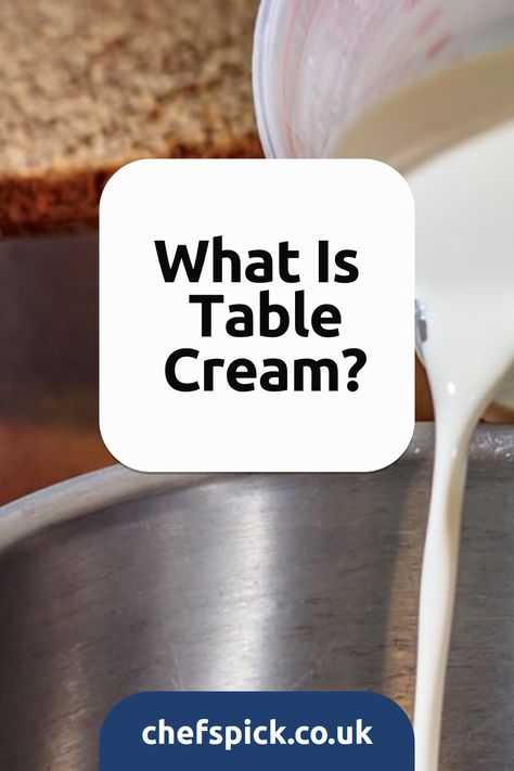 What is table cream? What is the UK equivalent? Learn about table cream, its uses and possible substitutes here. Table Cream Recipes, Vegan Substitutes, Oven Roasted Potatoes, Homemade Tables, Electric Cooker, Coffee Cream, What To Use, Milk Cans, Heavy Whipping Cream