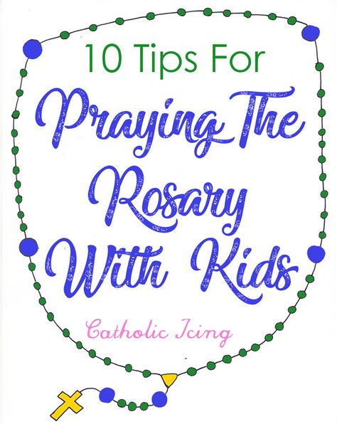 10 tips for praying the rosary with Catholic kids. Great info here! #catholicicing #rosary #catholickids Mealtime Prayers, Catholic Icing, Catholic Kids Activities, Decades Of The Rosary, Prayer Crafts, Catholic Holidays, Catholic Prayers Daily, Kids Faith, Pray The Rosary