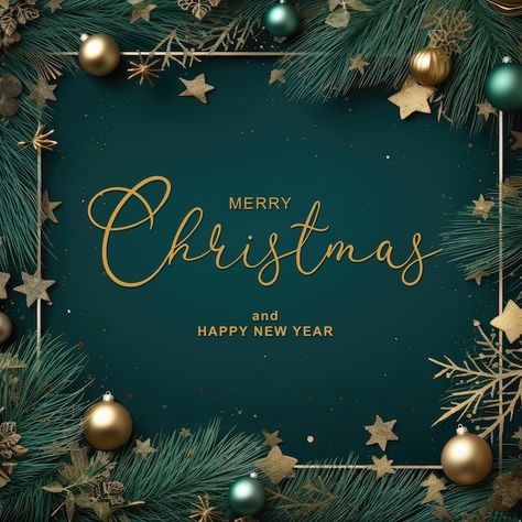 Green Christmas Background, Merry Christmas Wishes Images, Merry Christmas Images Free, Christmas Wishes Messages, Christmas Background Images, Holiday Aesthetic, La Art, Winter Tree, Merry Christmas Images