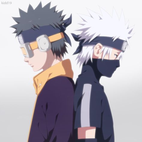 Obito Kid, Kid Kakashi, Kakashi Sharingan, Kakashi Hokage, Team Minato, Kakashi And Obito, Uchiha Obito, Tobi Obito, Naruto Shippudden