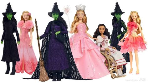 Wicked Dolls 2024, Elphaba And Glinda, Photography Inspiration Nature, Wicked Musical, Barbie Kelly, Diy Barbie Clothes, The Wonderful Wizard Of Oz, Princess Core, Disney Dolls