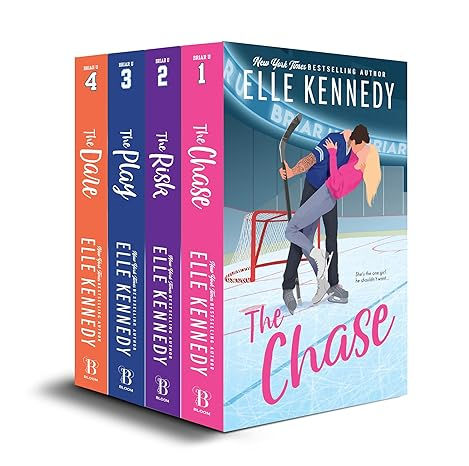 A limited collector's bundle of 5 individual titles (not boxed) with illustrated covers and blue sprayed edges on the first print run.*  New York Times bestselling author Elle Kennedy returns to Briar University in these hot and hilarious spinoffs of the Off-Campus series. Favorite hockey players return and get the chance for their own happily-ever-afters with the smart and sassy women who win their hearts. Briar U Series, Smart And Sassy, The Dare, Book Reading Journal, Sassy Women, Hockey Coach, Song Recommendations, The Chase, Chapter Books