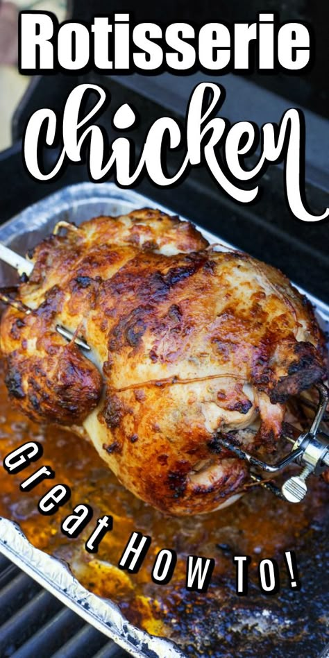 How To Make Rotisserie Chicken Rotisserie Chicken On Grill, Easy Chicken Leg Recipes, Best Rotisserie Chicken Recipe, Dinner Ideas Easy Chicken, Rotisserie Chicken At Home, Dinner Recipes Air Fryer, Meatballs Chicken, Chicken On The Grill, Rotisserie Chicken Recipe