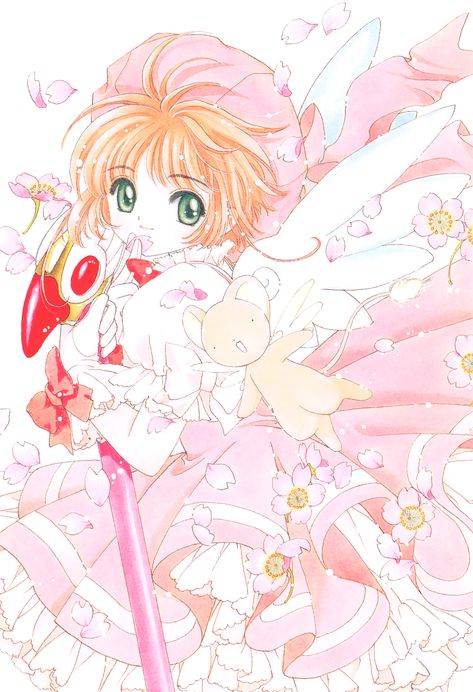 Sakura Kinomoto/Image Gallery | Cardcaptor Sakura Wiki | Fandom Illustration Calendar, Clow Cards, Sakura Card Captor, Sakura Art, Sakura Kinomoto, Tsubasa Chronicles, Maid Sama, Shugo Chara, Clear Card