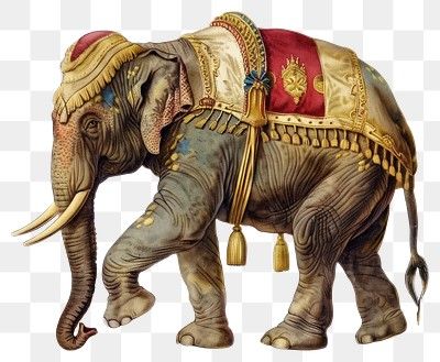 Circus Images, Elephant Circus, Indian Artwork, Vibrant Illustration, Circus Circus, Elephant Illustration, Png Stickers, Circus Elephant, Circus Animals