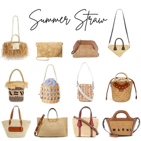 Shop the look on ModeSens! Jacquemus Straw Le Panier Basket Bag In Yellow, Sensi Studio Triangle Straw Handbag In Brown, Miu Miu Straw Bucket Bag In Yellow, Claudie Pierlot Mini Straw Basket Bag In Brown, Coach Straw Basket Tote Bag In B4/natural/amber, Valentino Garavani Medium Straw Summer Tote Woman Natural Uni, Tory Burch Nano Perry Straw Top Handle Bag In Beige, Marni Tropical Summer Micro Raffia Tote In Brown, Surell Accessories Daises Straw Clutch In Brown, Themoirè Tia Weaved Straw In... Straw Bucket Bag, Brown Coach, Straw Clutch, Basket Tote, Straw Basket, Summer Tote, Straw Handbags, Tropical Summer, Natural Amber