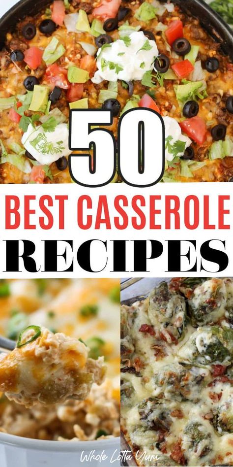 Farmhouse Casserole Recipe, Camping Casseroles Easy Recipes, Quick Dinner Ideas Casseroles, Best Casserole Recipes Dinners, Best Casseroles Dinners, Casserole Recipes For Party, Diner Casserole Recipes, Casarols Dinners, Top Rated Casserole Recipes