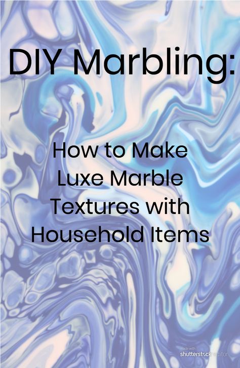 In this simple step-by-step tutorial, learn how to use nail polish for DIY marbling on any material. Use these luxe textures to add character to your design work. Nail Polish Marbling Crafts, Marble Nails Diy, Nail Polish Marbling, Water Marbling, Diy Marble, Marble Art, Finger Painting, Marble Texture, Marbling