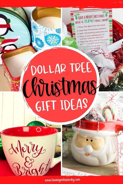 You don't have to break your budget to give amazing gifts to your loved ones this year with these easy DIY Dollar Tree Christmas gifts! Dollar Gifts For Coworkers, Coworkers Christmas Gifts Ideas Easy Diy, Diy Godparent Gifts Ideas, Dollar Tree Gifts For Coworkers, Dollar Tree Gift Ideas For Christmas, Christmas Loot Bags For Adults, Easy Present Ideas, Homemade Christmas Gift Ideas For Coworkers, Diy Christmas Gifts For Coworkers Crafts