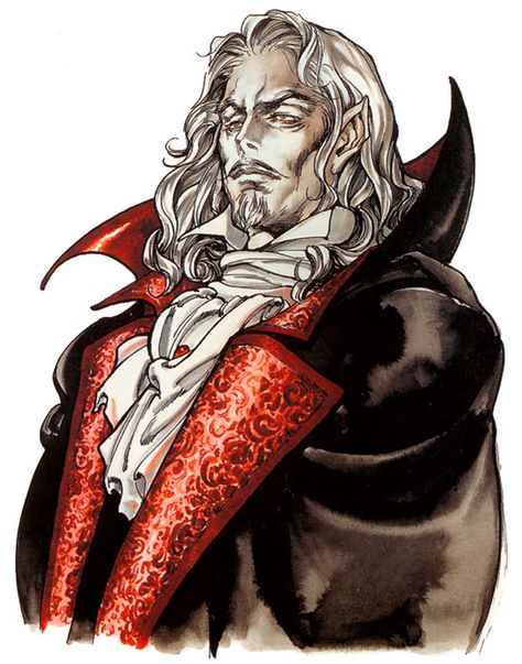 Count Dracula Portrait Art - Castlevania: Symphony of the Night Art Gallery Dracula Portrait, Dracula Castlevania, Castlevania Dracula, Dracula Art, Castlevania Wallpaper, Castlevania Anime, Victorian Vampire, Vampire Dracula, Vampire Stories