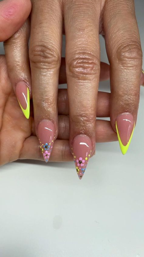 Pin on Nail Designs Almond Summer Nails 2023, Almond Summer Nails, Summer Nails Almond, Summer Nails 2023, Summer Nail Ideas, Nails Art Designs, Nail Art Gel, Dope Nail Designs, Glamorous Nails