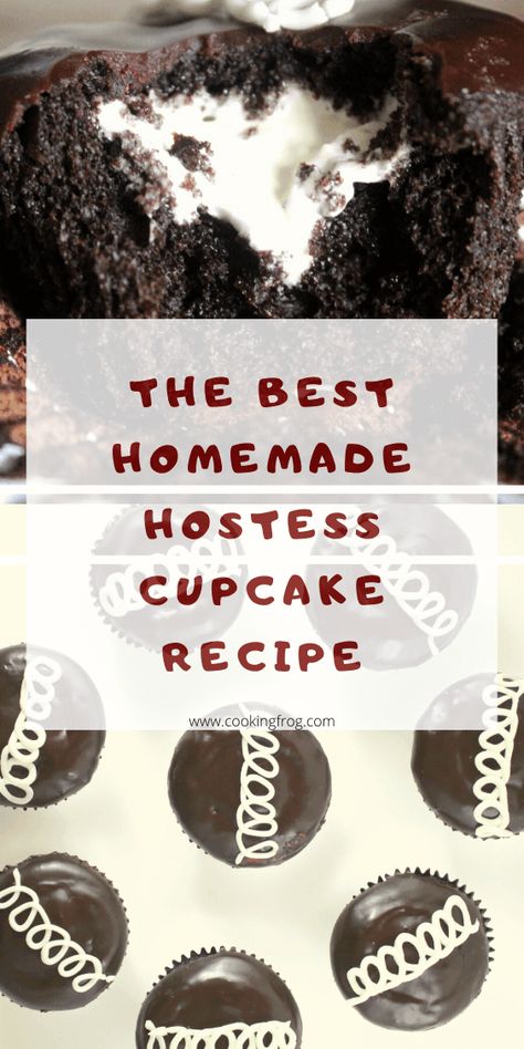 Mug Cake Mix Recipes, Recipes Mug Cake, Hostess Cupcake Recipe, Fudge Ganache, Yummy Cake Recipes, Hostess Cakes, Recipes Cupcakes, Winter Cupcakes, Homemade Cake Recipes Chocolate