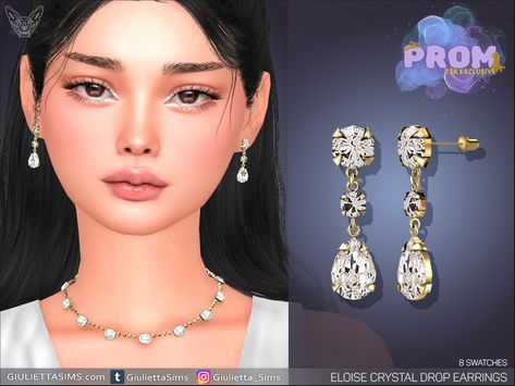 Sims 4 Vintage Jewelry, Sims 4 Cc Jewelry Earrings, Sims 4 Earring Cc, Jewelry Sims 4 Cc, Sims Earrings, Sims 4 Cc Earrings, Sims Aesthetic, Cc Jewelry, Cc Accessories