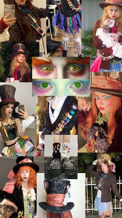 mad hatter alice in wonderland halloween ideas Mad Hatter Costume Female, Mad Hatter Outfit, Mad Hatter Halloween Costume, Mad Hatter Cosplay, Partner Halloween Costumes, Alice In Wonderland Halloween, Halloween Alice In Wonderland, Mad Hatter Alice In Wonderland, Hatter Alice In Wonderland