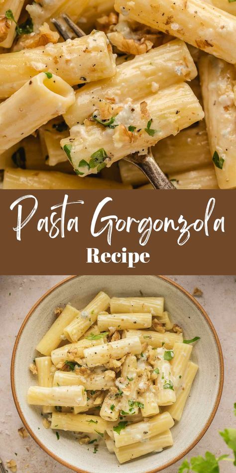 Pasta Gorgonzola Sundried Tomato Chicken Pasta, Kielbasa Pasta, Gorgonzola Pasta, Gorgonzola Recipes, Sauteed Greens, Meat Casserole, Creamy Pasta Dishes, Pasta Sides, Quick Weeknight Dinners