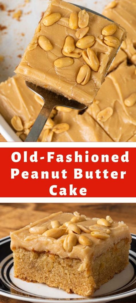 Old Fashioned Coffee Cake, Easy Peanut Butter Cake, Apple Coffee Cake, Peanut Butter Sheet Cake, Apple Coffee, Coffee Cake Recipe, Butter Cake Recipe, Peanut Butter Cake, Baked Fruit