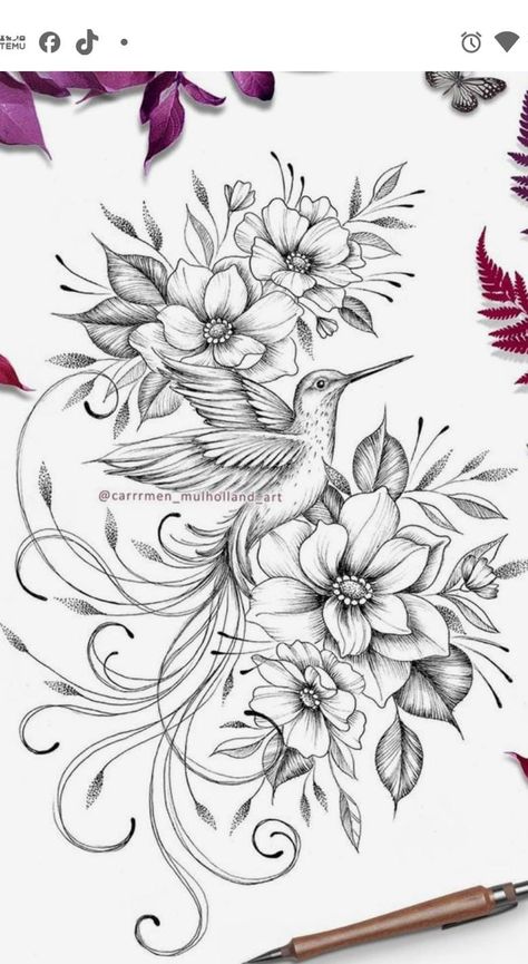 Mara Tattoo, Memorial Tattoos Mom, Bird Tattoo Sleeves, Bull Skull Tattoos, Purple Tattoos, Girl Arm Tattoos, Planet Tattoos, Hip Tattoos Women, Silhouette Tattoos