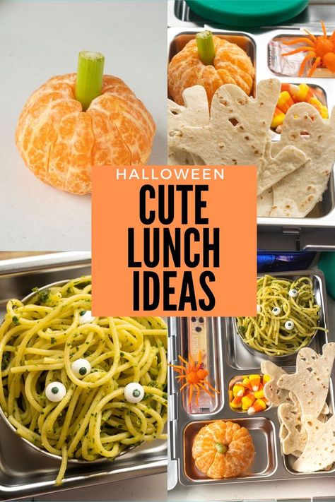 Easy to make cute Halloween lunch ideas for school lunch and bento boxes. Halloween Lunch Ideas, Lunch Ideas For School, Planetbox Lunches, Halloween Lunch Box, Halloween Lunch, Lunch Box Idea, Kids Day, Cute Bento, Cheese Sticks