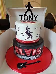 50s Cake, Elvis Birthday Party, Elvis Presley's Birthday, Elvis Cake, Elvis Cakes, Elvis Presley Cake, Elvis Birthday, Whiskey Cake, 60th Birthday Cakes