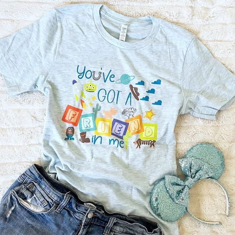 Toy Story T-Shirt Disney Shirt You've Got a Friend in Me Andy's Toys Disney T-Shirt Toy Story Teacher Shirt, You’ve Got A Friend In Me Shirt, Toy Story Disney Shirts, Toy Story Collection, Andy's Room, Slinky Dog, Toy Story Land, Matching Disney Shirts, Mr Potato Head