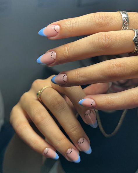 It’s always about French Tips, but different!🩵 #frenchtips #classic #nailart Reverse French Tip, Reverse French, French Tips, Nail Art, Nails, Nail Arts