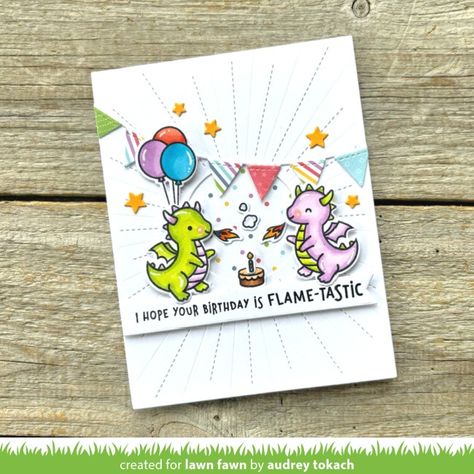 Lawn Fawn Intro: Year Fourteen and Little Dragon Flip-Flop - Lawn Fawn Rainbow Stencil, Flip Flop Images, Lawn Fawn Blog, 2024 Inspiration, Clear Acrylic Stamps, Kids Planner, Congrats Card, Fairy Friends, Acrylic Stamp