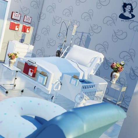 Sims 4 Hospital Bed Cc, Sims 4 Hospital Blender Scene, Sims 4 Hospital Clothes, Sims 4 Functional Hospital, Sims 4 Functional Hospital Cc, Sims 4 Playpen, Sims 4 Birthing Center, Gender Reveal Sims 4 Cc, Ts4 Hospital