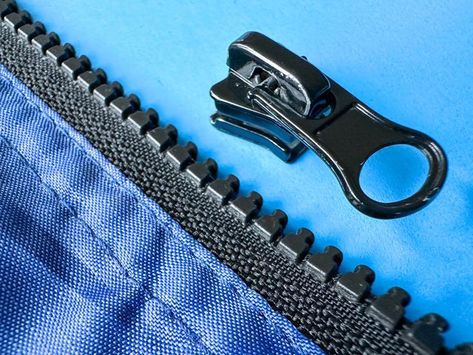 Restore a Zipper That Came Completely Off the Track With This Easy DIY Fix | ehow.com How To Reattach A Zipper, How To Put A Zipper Back On Track, How To Fix A Zipper That Came Off, Teeth Images, Fix Broken Zipper, Fix A Zipper, Hand Stitching Techniques, How To Make Leather, Knit Leg Warmers