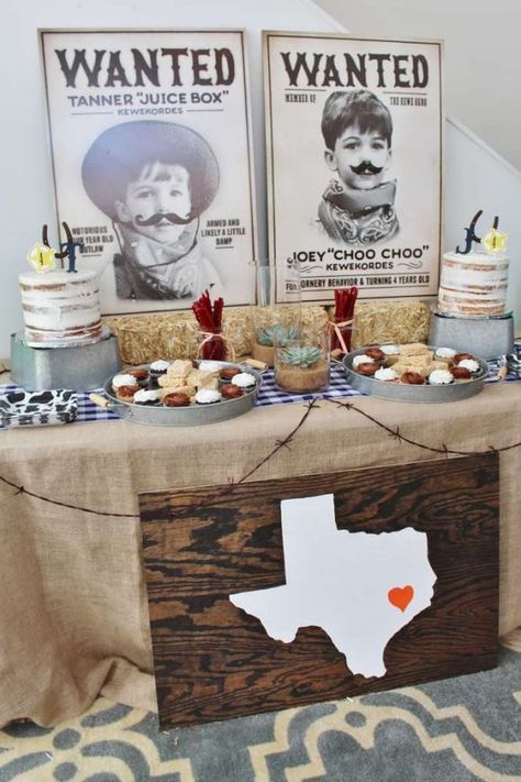 Cowboy Themed Birthday Party, Texas Party, Rodeo Birthday Party, Rodeo Birthday Parties, 1st Rodeo, Cowboy Theme Party, Western Birthday Party, Wild West Party, Rodeo Party