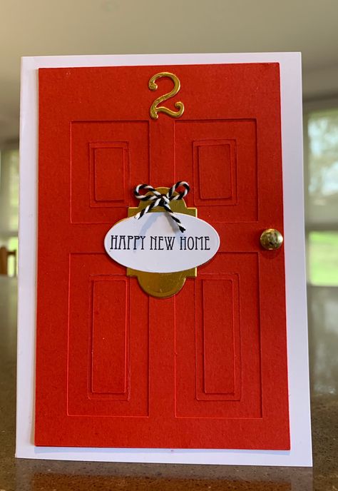 Realtor Greeting Cards, House Warming Gift Card Ideas, Homemade Housewarming Card, Diy House Warming Card, House Warming Cards Diy, House Warming Cards Handmade, Housewarming Card Ideas, New House Cards Handmade, New Home Card Ideas