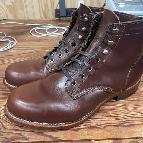 Wolverine 1000 Mile Plain Toe Boot - Horween Leather - 9M (Fits like 10M) Williamsport Pennsylvania, Wolverine 1000 Mile Boots, 1000 Mile Boots, Wolverine 1000, Wolverine 1000 Mile, Horween Leather, Leather Company, My Office, Chicago Illinois