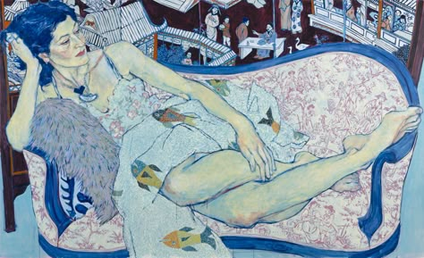 Expressive Color-Filled Portraits of Friends and Family by Hope Gangloff | Colossal Hope Gangloff, Edouard Vuillard, Arte Grunge, Graphisches Design, Colossal Art, Expressionist Painting, Arte Inspo, Art Et Illustration, Woman Painting