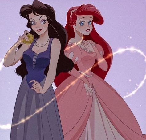 Ariel And Vanessa, Vanessa Ursula, Disney Duos, Little Mermaid Live Action, Disney Inspired Fashion, Disney Princess Fashion, Disney Memories, Disney Princess Drawings, Disney Princess Ariel