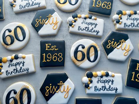 Decorated Cookies 60th Birthday, 60 Birthday Cookies For Men, 70th Birthday Cookies Decorated Men, 80 Birthday Cookies Decorated, 60th Birthday Cookies Decorated, 60th Birthday Cookies For Men, 60th Birthday Sugar Cookies, 60th Birthday Cookies, 60 Cookies