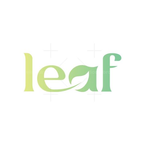 The Simple leaf Logotype is a smart and modern sign to express your company's name. The logotype consists of stylized leaf which is made with negative space style. Simple leaf Logotype is clean and simple, making it versatile to be used in many different ways. Leaf Typography, Air Conditioner Design, Leaf Logo Design, Leaf Font, Herbal Logo, Maple Leaf Logo, Betel Leaf, Food Logos, Free Monogram Fonts