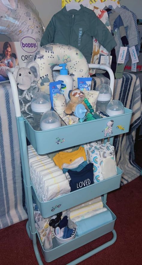 Diaper Cart, Baby Gadget, Autumn Core, Family Aesthetic, Mommy And Baby Pictures, Baby Nursery Organization, Baby Room Organization, Baby Shower Baskets, Reborn Nursery