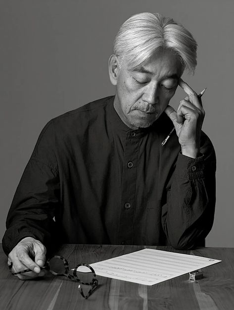 ryuichi sakamoto Ryuichi Sakamoto, Nature Music, Elegance Style, Ageless Style, Asian Decor, March 2023, Male Poses, Music Film, Machine Learning Models