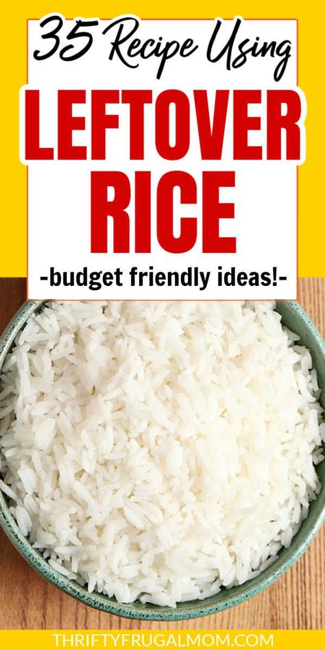 Quick Rice Dinner, Using Leftover Rice, Quick Rice Recipes, Rice Recipes Side, Cooked Rice Recipes, Leftover Rice Recipes, Rice Dishes Easy, Quick Rice, White Rice Recipes