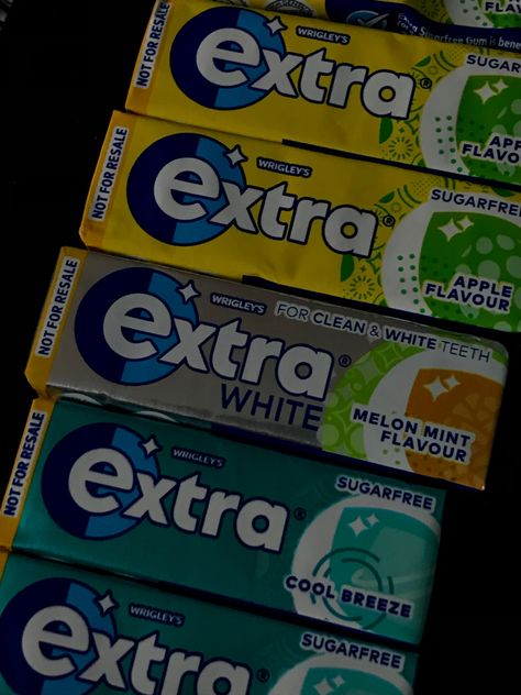 Extra Gum, Mint Gum, White Teeth, Melon, Sugar Free, Gum, Mint