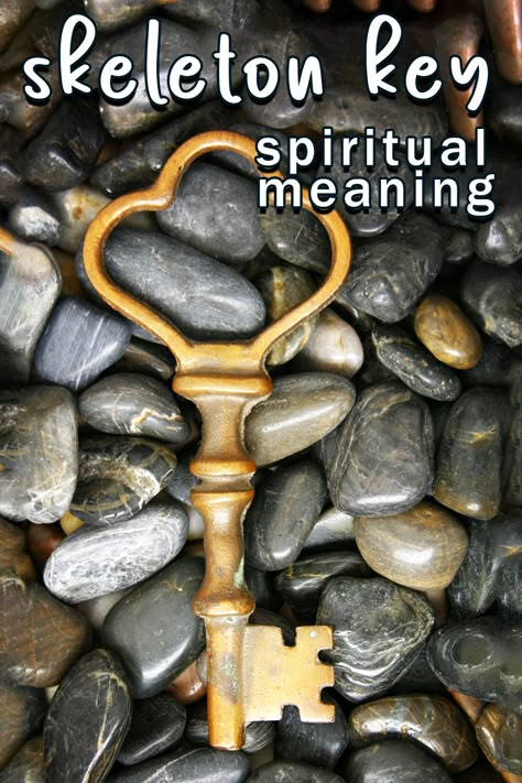 Skeleton Key Spiritual Meaning Call Sign With Deep Meaning, Skeleton Key Meaning, Skeleton Key Meaning Witchcraft, Key Symbolism Meaning, Key Meaning In Witchcraft, Keys In Witchcraft, Witches Cupboard, Key Magic, Skeleton Key Tattoo