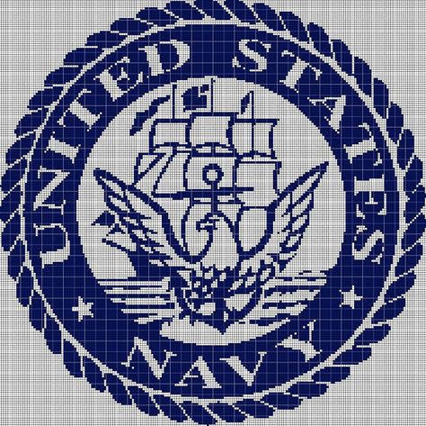 Us Navy Cross Stitch Pattern, Navy Cross Stitch, Bicycle Wheel Decor, Military Cross, Navy Emblem, Navy Cross, Blackwork Cross Stitch, Crusader Knight, Digital Computer