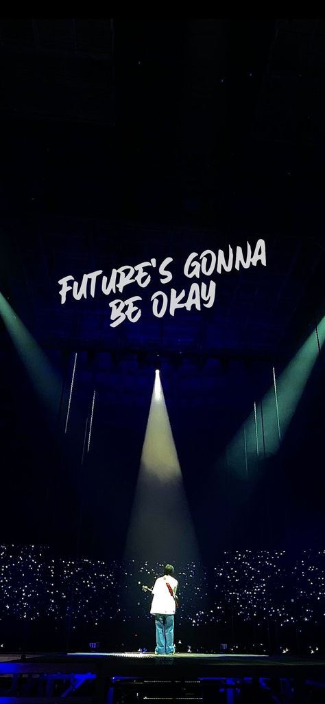 It's Gonna Be Okay, Gonna Be Okay, Min Yoongi Wallpaper, Its Gonna Be Okay, Bts Aesthetic Wallpaper For Phone, Suga Bts Swag, Concert Aesthetic, Bts Wallpaper Lyrics, Wallpaper Bts