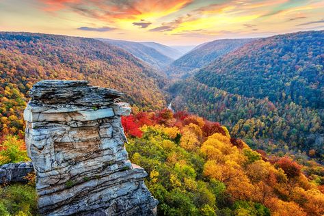 The Best Areas on the East Coast for Fall Hiking Fall East Coast, Blackwater Falls State Park, Blackwater Falls, Abandoned Amusement Parks, Fall Images, Fall Camping, Fall Photography, Small Window, Abandoned Castles