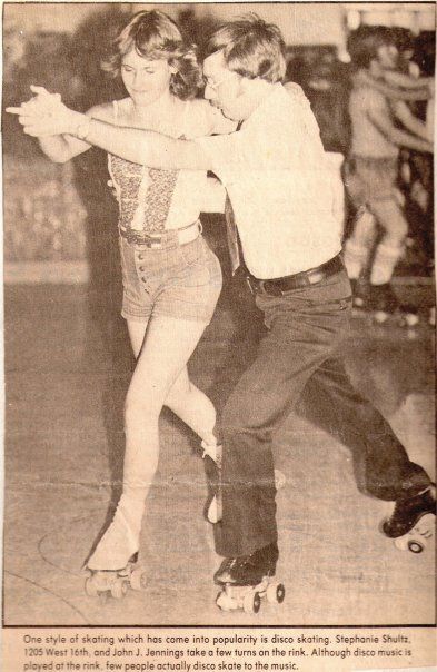 Couple skating #rollerskating #skatingbirthdayparty #rollerskatingparty                        met my husband at the skating rink.  loved the 'couples skate.' Rollerskating Couple, 70s Lookbook, Boogie Wonderland, 26th Anniversary, Roller Skating Outfits, Roller Skates Vintage, Gym Leotards, Roller Skating Party, Roller Rink